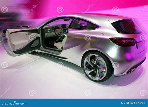 Silver Car With Visible Interior Stock Photo - Image: 34651230