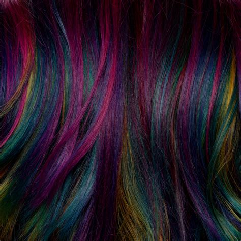 Oil Slick Rainbow Hair for the Holidays