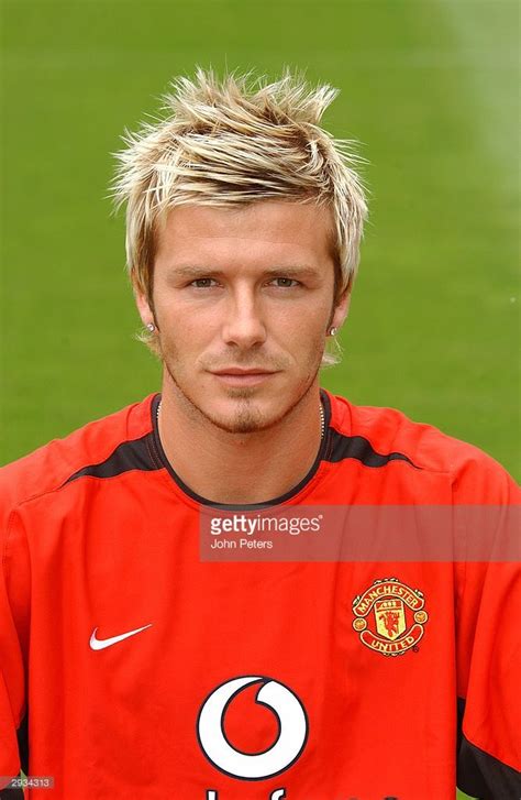 A Pre Season Portrait Of David Beckham Of Manchester United David