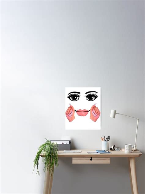 Woman Face Roblox Poster For Sale By Coreyarms Redbubble