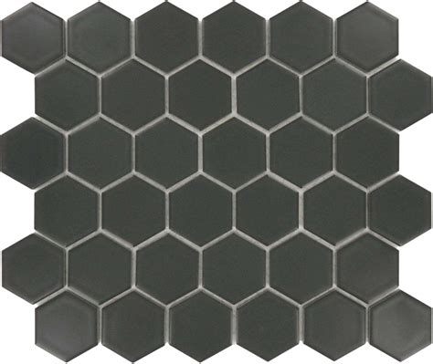 Black Hexagon Tile | Hexagon Porcelain Tile | Matte Black Tile — Oasis Tile