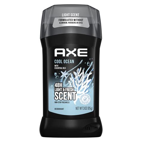 Axe Light Scents Cool Ocean Aluminum Free Deodorant For Men 3 Oz