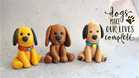 Clay Puppies Tutorial Cold Porcelain Clay Art Clay Craft Ideas