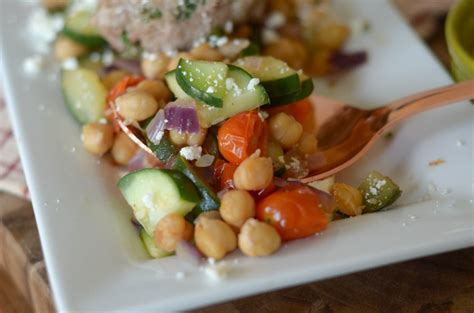 Kofta with Chickpea Salad - Mommy Hates Cooking