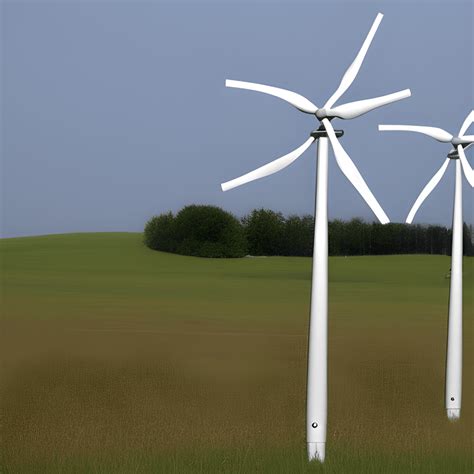 Small Wind Turbine With 5 Blades Vertical Bend · Creative Fabrica