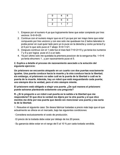 Esos Serían Los Vecinos De “x” Y “y” 9 4 8 5 6 3 2 1 7 Empece Por El Numero 4 Ya Que