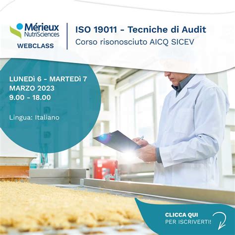 ISO 19011 Audit sui sistemi di gestione Mérieux NutriSciences