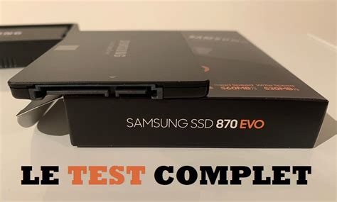 Samsung Ssd Evo Sur Notre Banc D Essai