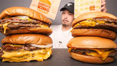 2 Burger King Double Cheeseburgers 2 McDonald S Double Cheeseburgers