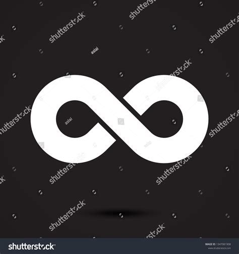 Infinity Symbol Iconeternal Limitless Endless Life Stock Vector Royalty Free 1347081908