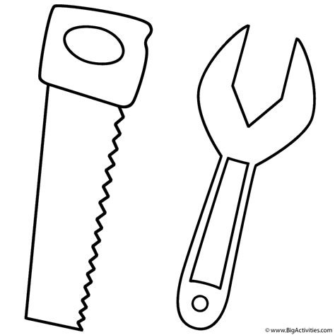 Printable Tools Coloring Pages