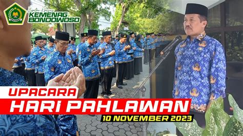 Kemenag Bondowoso Laksanakan Upacara Hari Pahlawan November