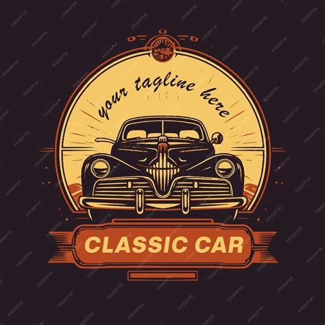 Premium Vector | Vintage classic car logo