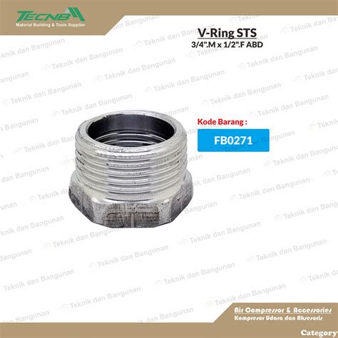 Jual V Ring Verlop Ring Stainless 304 1 2 Drat Dalam X 3 4 Drat Luar