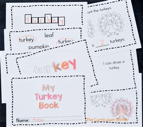 Simple Turkey Booklet The Kinder Corner