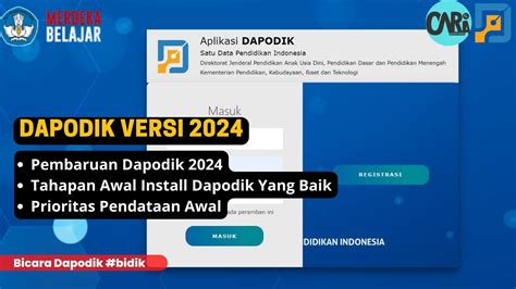 Bahas Pembaruan Dan Install Aplikasi Dapodik Versi 2024 Yang Baik