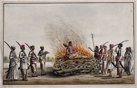 cultures citizenship  human rights widow burning  burning