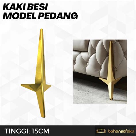 Jual Kaki Besi Gold Emas Model Pedang Kaki Sofa Kaki Kursi Kaki