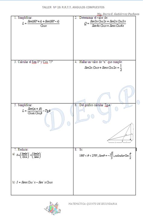 Matematica Manuel MuÑoz Najar Angulos Compuestos