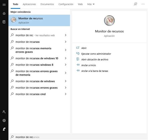 Cómo utilizar el monitor de recursos de Windows 10