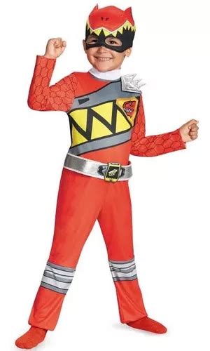 Disfraz Licencia Power Ranger Rojo C M Dino Charge