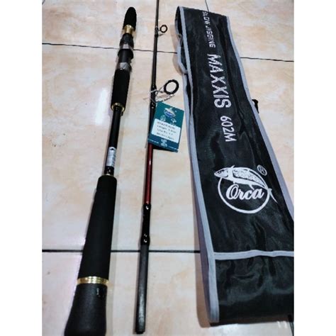 Jual Joran ORCA Maxxis 602M 602 MH Jigging Fuji Shopee Indonesia