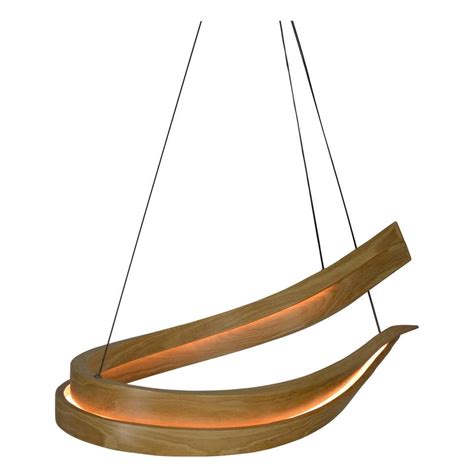 ARC, Curved Wooden LED Floor Lamp For Sale at 1stDibs