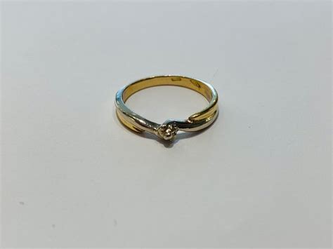 18 Kt Gold White Gold Ring Catawiki