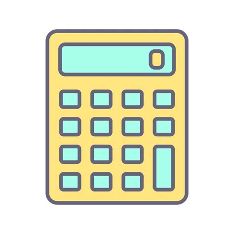 Calculator Vector Icon 18896392 Vector Art At Vecteezy