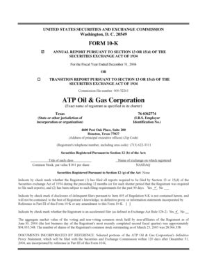 Fillable Online Library Corporate Ir ATP Oil Gas Corporation