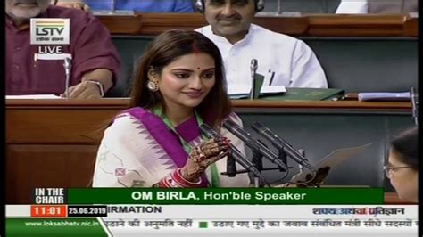 Tmcs Nusrat Jahan Mimi Chakraborty Take Oath As Mp In Lok Sabha The