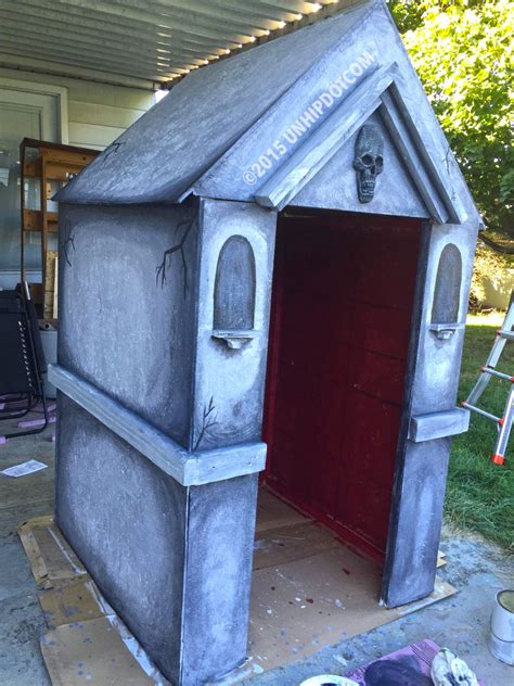 How To Build A Halloween Mausoleum Halloween Outside Halloween