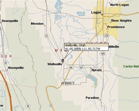 Wellsville, Utah Map 1