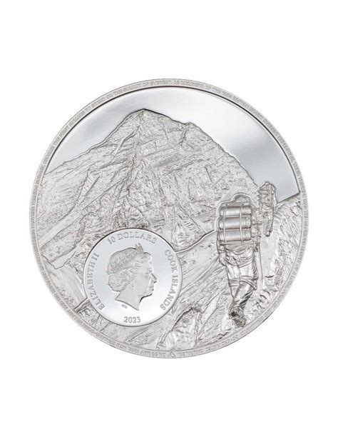 Mount Everest First Ascent Oz Silver Coin Cook Islands