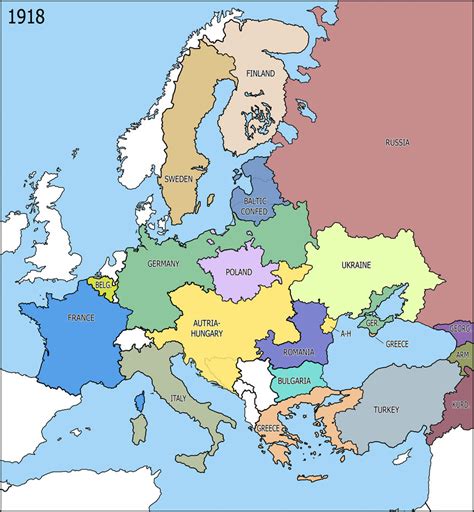 Map : uchronial european borders after World War 1 by Picqot on DeviantArt