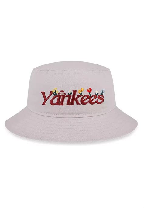 Buy New Era New York Yankees Mlb Wild Floral Stone Bucket Hat