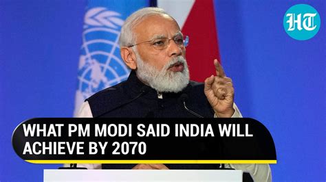 Pm Modi Announces 2070 Target For India At Cop26 Climate Meet In