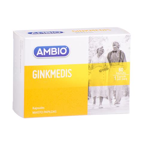 Ambio Ginkmedis 60 Kapsulių Norfos Vaistinė