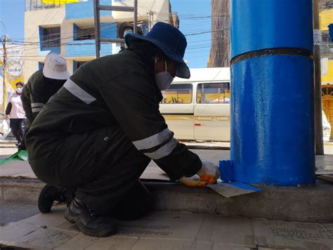 Municipalidad De Puno Efectu Trabajos De Mantenimiento De Luminarias Y