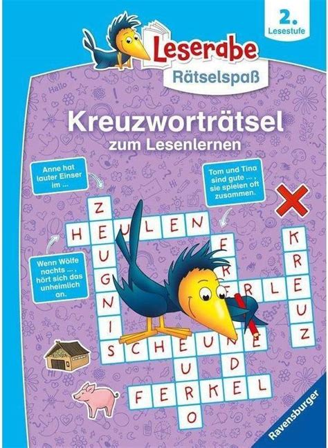 Ravensburger Leserabe R Tselspa Kreuzwortr Tsel Zum Lesenlernen