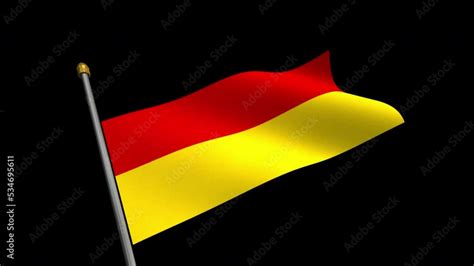 [Loop video] [Transparent background] Animated video of the Germany ...