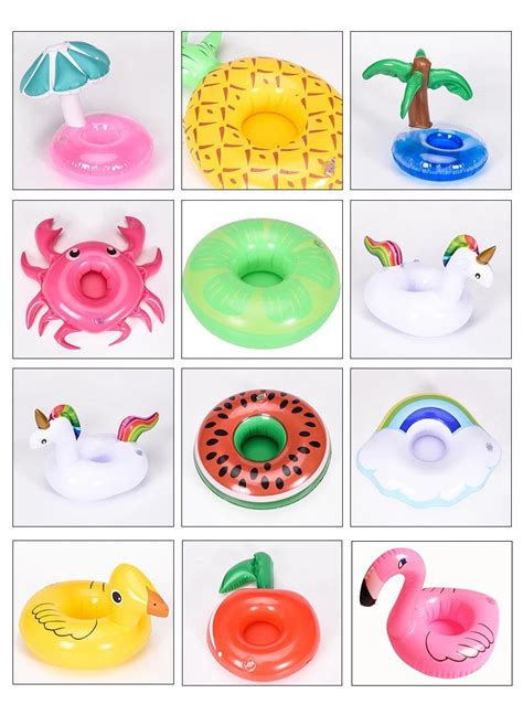 Swimming Pool Inflatable Cup Holder Customize Print Water Pool Float ...