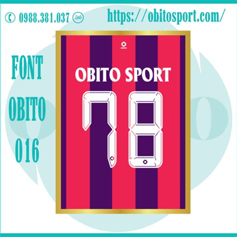 Tổng Hợp Font Số Chữ Số Đẹp Nhất Tại Obito Obito Sport Áo Bóng Đá