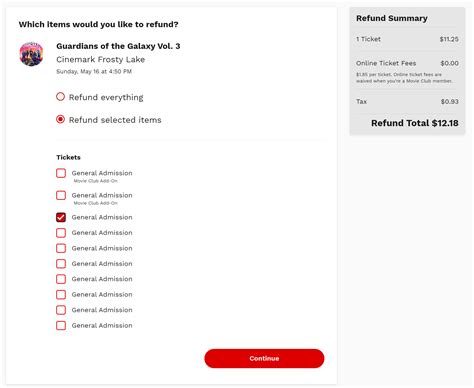 Can I refund 1 of 3 tickets? : r/Cinemark