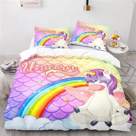 Licorne Arc En Ciel Parures De Lit House De Couette Cm X Cm