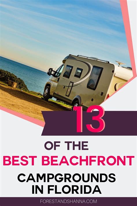 beachfront campgrounds  florida   rv florida
