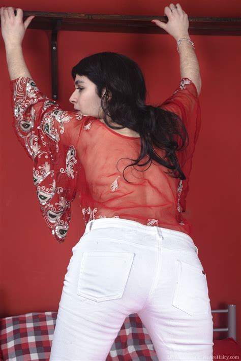 Brunette American Lilly Scabette Strips And Shows Her Big Ass Her