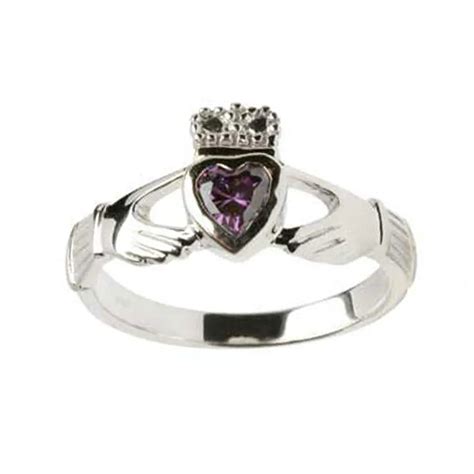 Birthstone Irish Claddagh Ring Claddaghrings