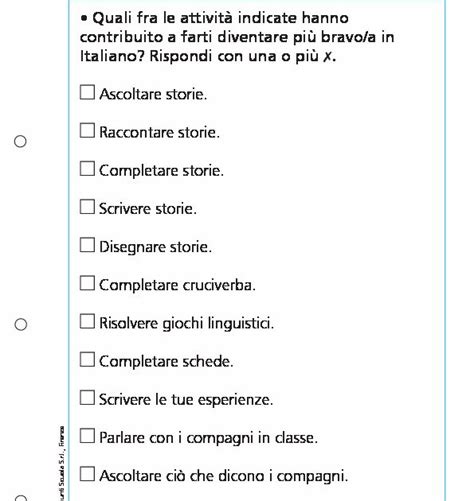 Griglia Di Autovalutazione Italiano Classe Giunti Scuola