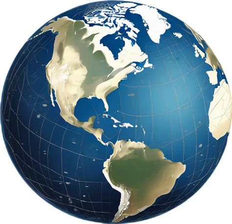 Earth Globe Icon Ai Generated 33539899 Png